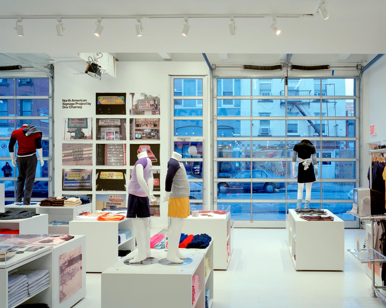 Storefront from interior