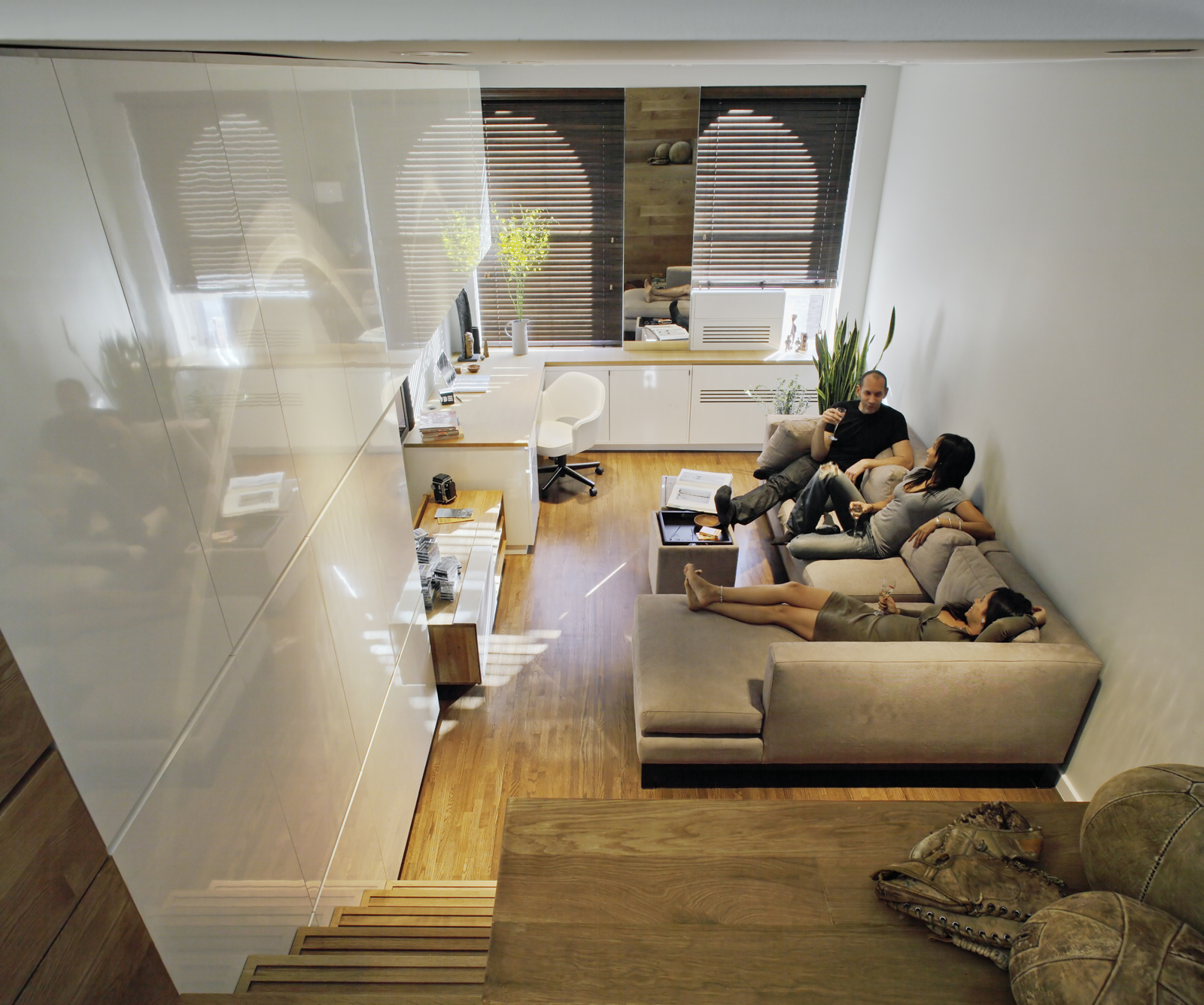 The end result is a flexible living space that accommodates the demands of both 