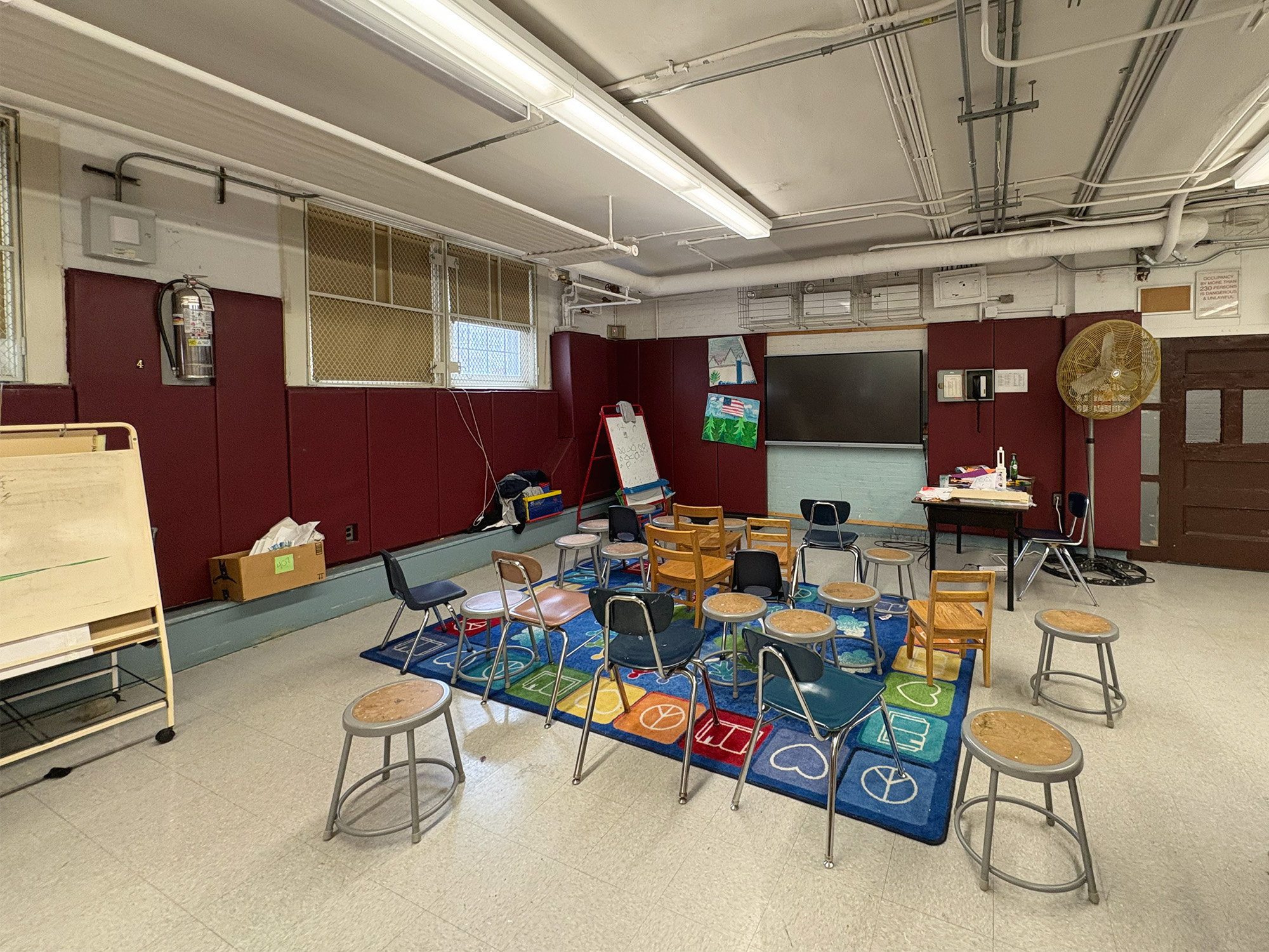 Existing classroom space pending renovation.