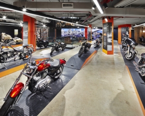 Motorcycle showroom