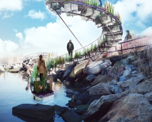 First Steps encourages visitors to experience Socrates Sculpture Park’s unique p