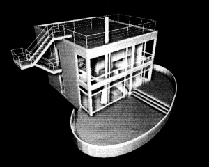 Rendering: front/overhead view